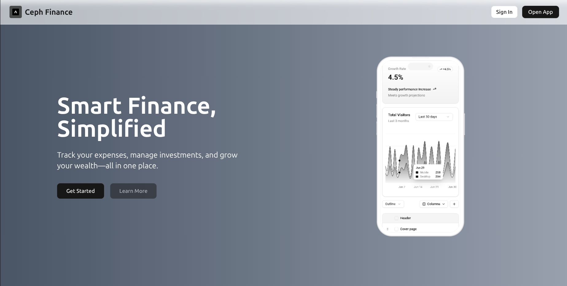 Ceph Finance App